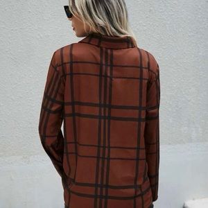 Burnt orange button up